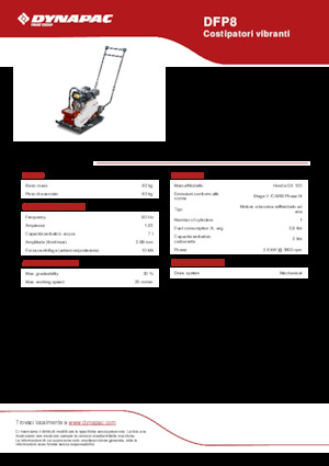 Односпрямовані віброплити Dynapac DFP8