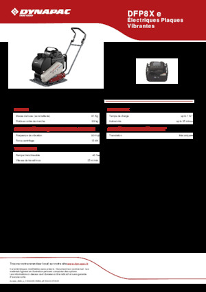 Односпрямовані віброплити Dynapac DFP8X e
