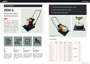 Односпрямовані віброплити Enar ZEN 20GH