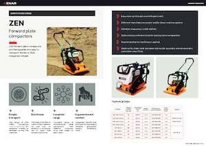 Односпрямовані віброплити Enar ZEN20 CDHV