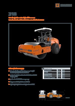одновальцові дорожні катки Hamm 318
