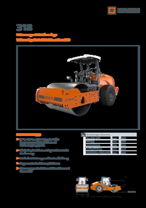 одновальцові дорожні катки Hamm 318