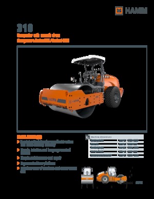 одновальцові дорожні катки Hamm 318