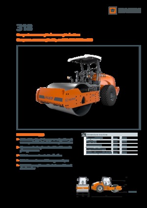 одновальцові дорожні катки Hamm 318