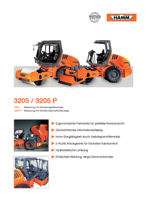 одновальцові дорожні катки Hamm 3205 P