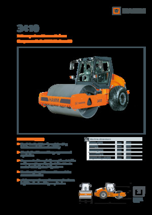 одновальцові дорожні катки Hamm 3410