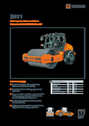 одновальцові дорожні катки Hamm 3411