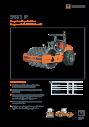 одновальцові дорожні катки Hamm 3411 P