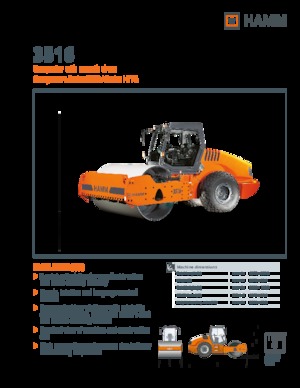 одновальцові дорожні катки Hamm 3516