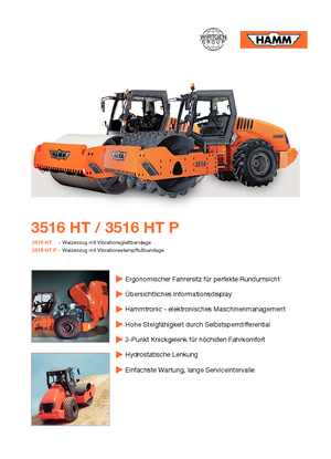 одновальцові дорожні катки Hamm 3516 HT-P