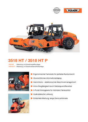 одновальцові дорожні катки Hamm 3518 HT-P