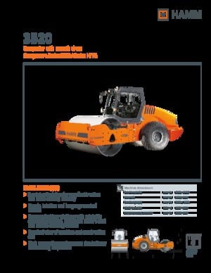 одновальцові дорожні катки Hamm 3520