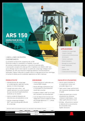 одновальцові дорожні катки Ammann ARS 150 PD