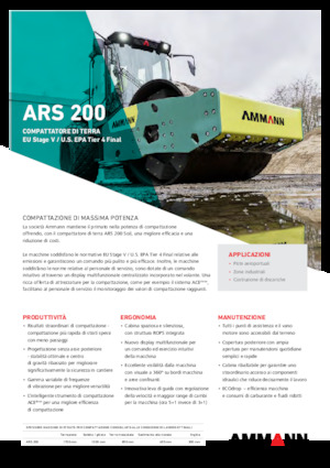 одновальцові дорожні катки Ammann ARS 200