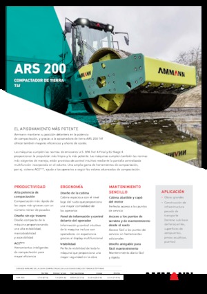 одновальцові дорожні катки Ammann ARS 200