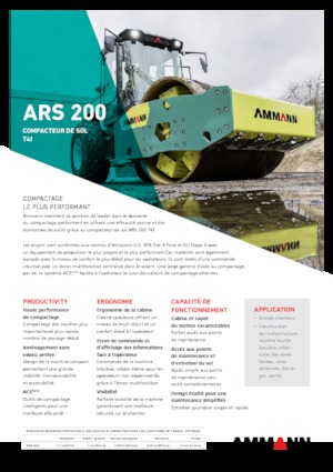 одновальцові дорожні катки Ammann ARS 200