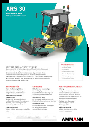 одновальцові дорожні катки Ammann ARS 30