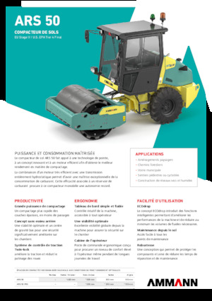 одновальцові дорожні катки Ammann ARS 50