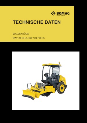 одновальцові дорожні катки Bomag BW 124 PDH-5
