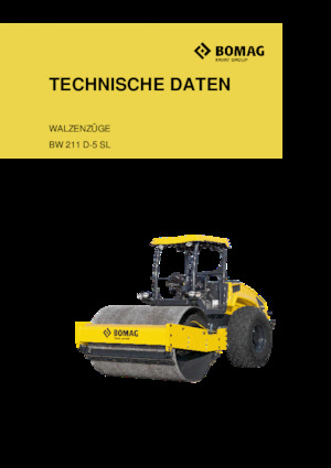 одновальцові дорожні катки Bomag BW 211 D-5 SL