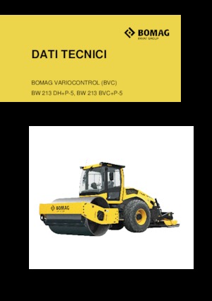 одновальцові дорожні катки Bomag BW 213 BVC+P-5