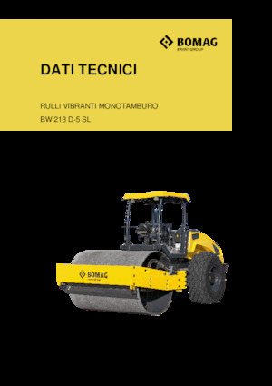 одновальцові дорожні катки Bomag BW 213 D-5 SL
