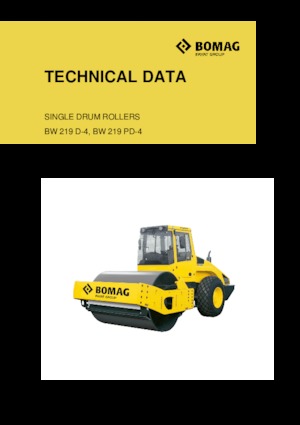 одновальцові дорожні катки Bomag BW 219 D-4