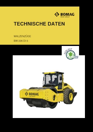 одновальцові дорожні катки Bomag BW 226 DI-5