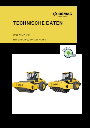 одновальцові дорожні катки Bomag BW 226 PDH-5