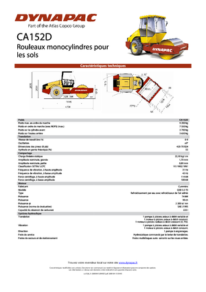 одновальцові дорожні катки Dynapac CA 152 D