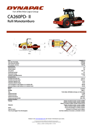 одновальцові дорожні катки Dynapac CA 260 PD-II