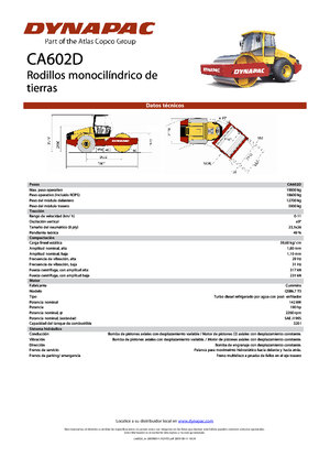 одновальцові дорожні катки Dynapac CA 602 D