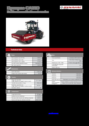 одновальцові дорожні катки Dynapac CA35D Rhino