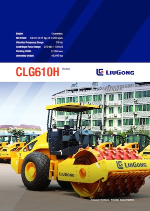 одновальцові дорожні катки Liugong CLG610H