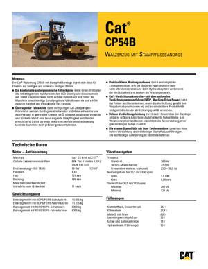 одновальцові дорожні катки Caterpillar CP54B