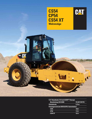 одновальцові дорожні катки Caterpillar CS54