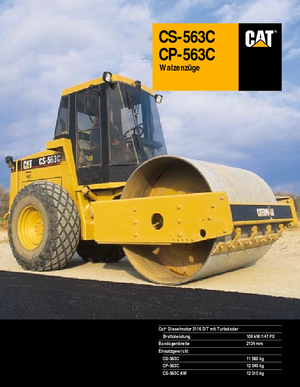 одновальцові дорожні катки Caterpillar CS 563 C
