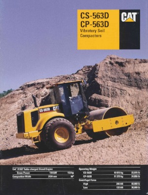 одновальцові дорожні катки Caterpillar CP-563D