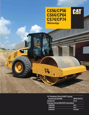 одновальцові дорожні катки Caterpillar CP64