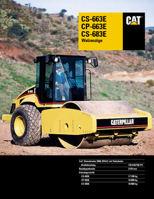 одновальцові дорожні катки Caterpillar CS 683 E