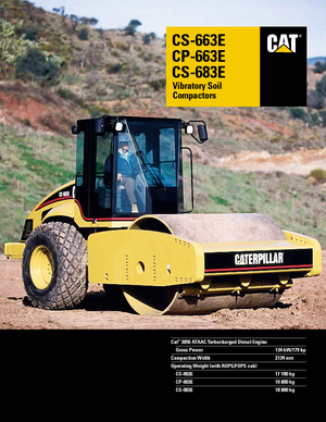 одновальцові дорожні катки Caterpillar CS 683 E