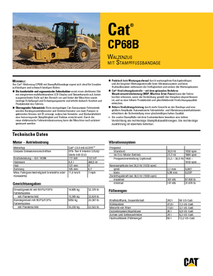 одновальцові дорожні катки Caterpillar CP68B