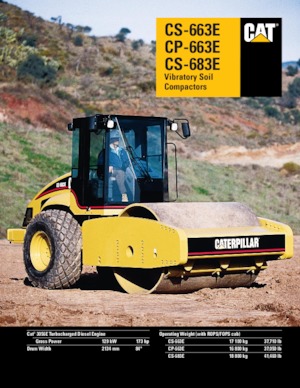одновальцові дорожні катки Caterpillar CP-683E