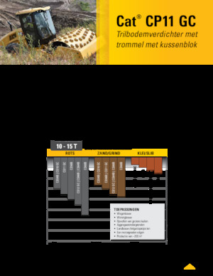 одновальцові дорожні катки Caterpillar CP11GC