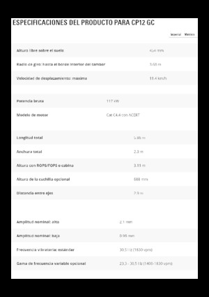 одновальцові дорожні катки Caterpillar CP12GC