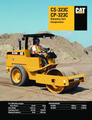 одновальцові дорожні катки Caterpillar CP323C