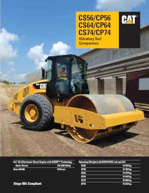 одновальцові дорожні катки Caterpillar CP56