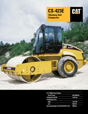 одновальцові дорожні катки Caterpillar CS423E