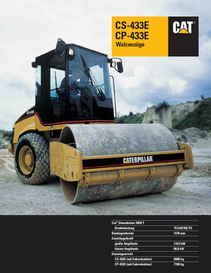 одновальцові дорожні катки Caterpillar CS433E