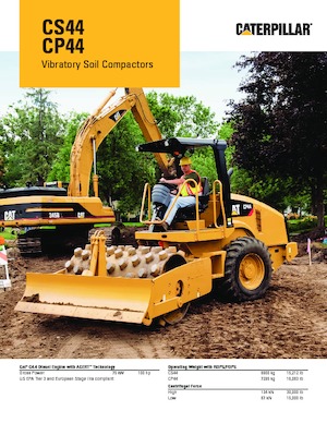 одновальцові дорожні катки Caterpillar CS44